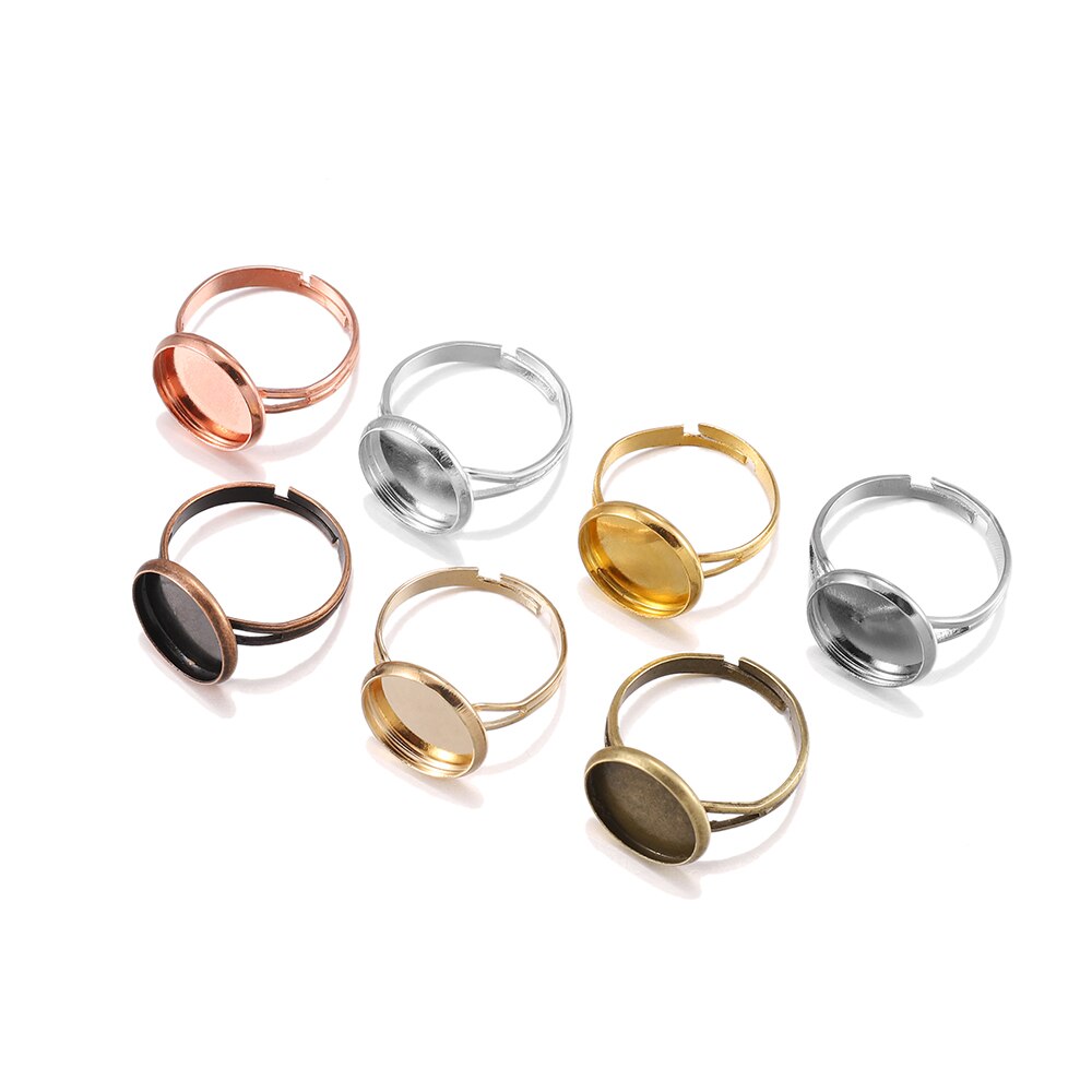 Set of Ten Blank Ring Bases Set of Ten Blank Ring Bases