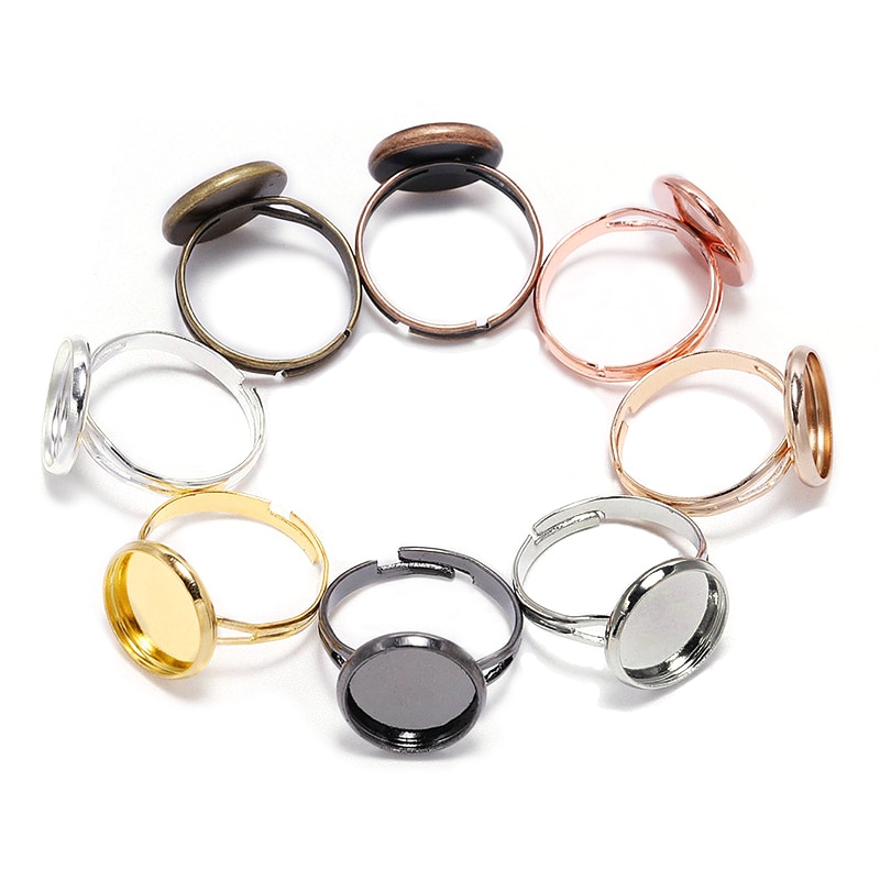 Set of Ten Blank Ring Bases - Image 2