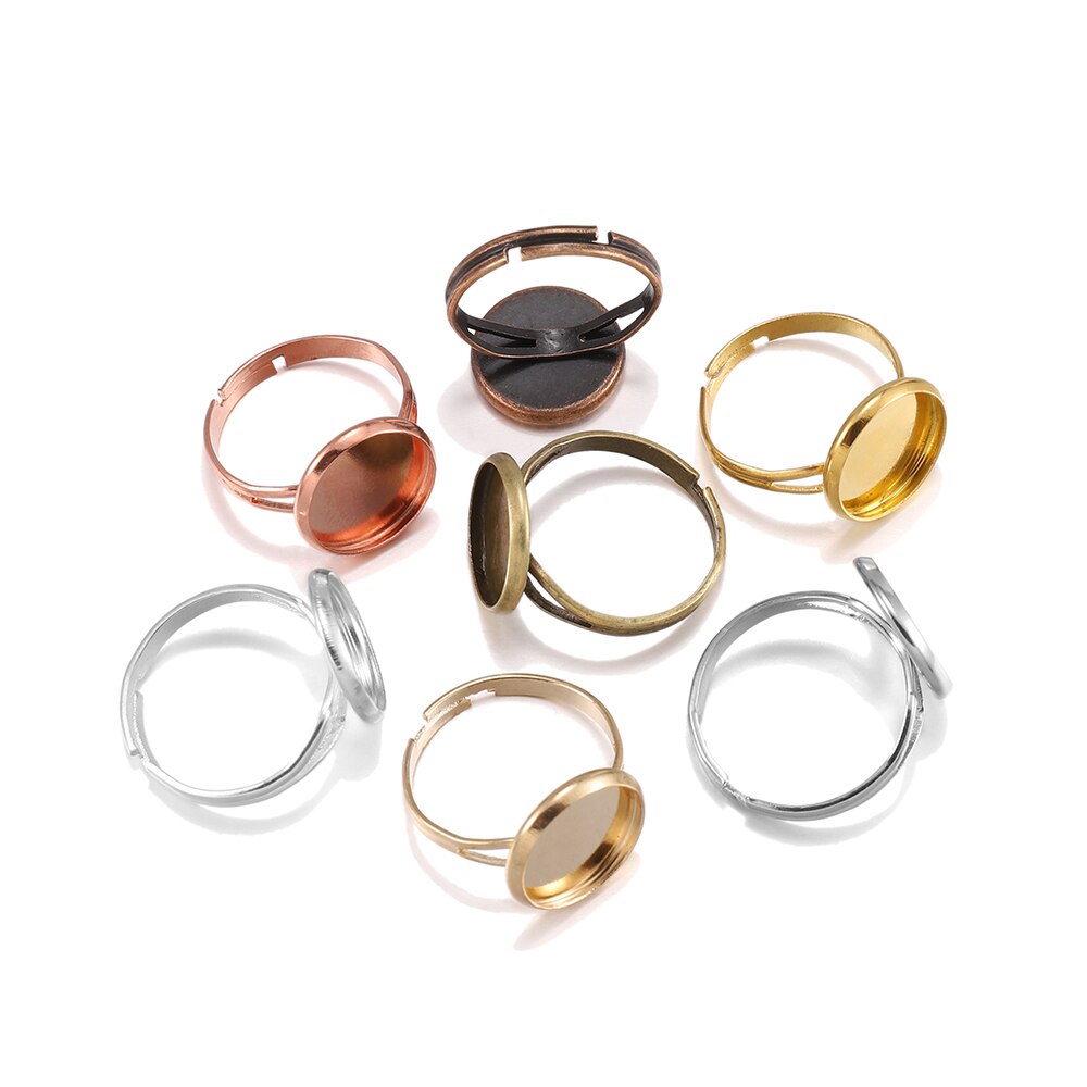 Set of Ten Blank Ring Bases Set of Ten Blank Ring Bases